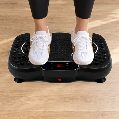 Illustrative shoe placement on the original black VMP-001 platform.